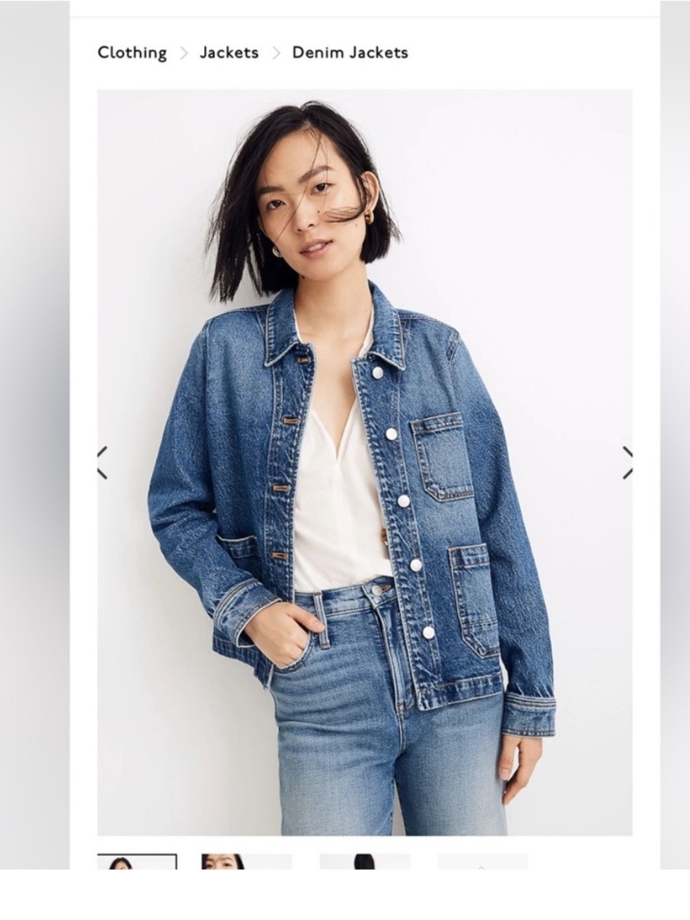 madewell denim chore jacket